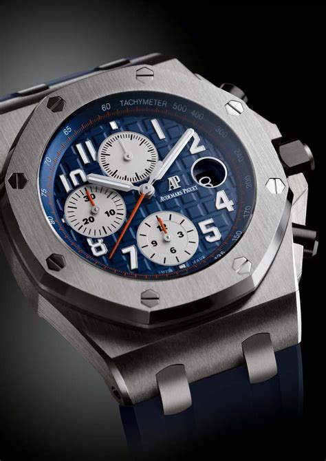 audemars piguet royal oak offshore blue rubber strap|audemars piguet with rubber strap.